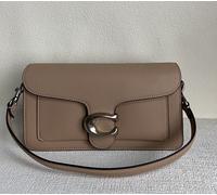 Borsa a tracolla Coach 73995 Tabby 26 tracolla in pelle pietra scura outlet