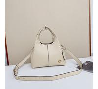 Borsa a tracolla Coach cm545 Lana23 2 vie in pelle bianca outlet