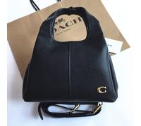 Borsa a tracolla Coach cm545 Lana23 2 vie in pelle nera outlet