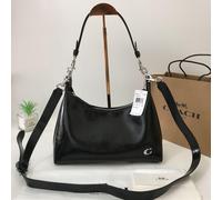 Borsa a tracolla Coach CR652 Giulietta nera con uscita in pelle