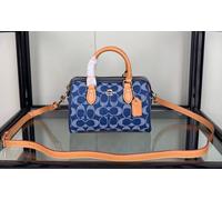 Borsa a tracolla Coach Cy742 Mini Rowan Signature Denim Natural Outlet