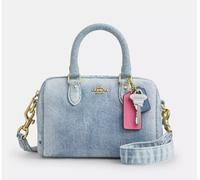 Borsa a tracolla Coach Mini Rowan - Loved Denim Charm 2WAY CDY30 NUOVA