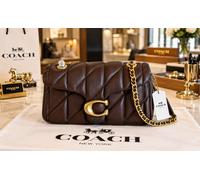 Borsa a tracolla Coach Tabby 20 in pelle trapuntata marrone borsa a tracolla ...