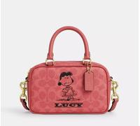 Borsa a tracolla Coach x PEANUTS 2025 Satchel Signature Canvas Lucy CBJ62 NUOVA