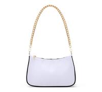 Borsa a tracolla colorata con cerniera e foschia di lavanda, borsa a tracolla piccola da donna con tracolla a catena