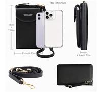 Borsa a tracolla compatta per cellulare da donna, piccola borsetta con blocco RFID per cellulare con chiusura magnetica, borsa a tracolla per