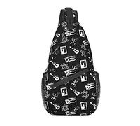 Borsa a tracolla con bandiera di Porto Rico Borsa a tracolla casual con tracolla Porto Rico Zaino carino con pettorina