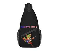 Borsa a tracolla con bandiera di Porto Rico Borsa a tracolla casual con tracolla Porto Rico Zaino carino con pettorina