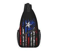 Borsa a tracolla con bandiera di Porto Rico Borsa a tracolla casual con tracolla Porto Rico Zaino carino con pettorina