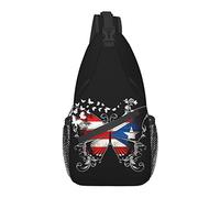 Borsa a tracolla con bandiera di Puerto Rico