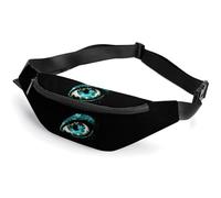 Borsa a tracolla con, Borsa da cintura con stampa blu, occhio magico mistico, per corsa e allenamento, 36 * 15 cm