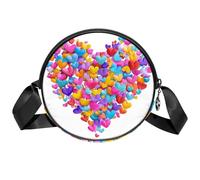 Borsa a tracolla con bussola alata da donna, piccola borsa a tracolla con tracolla regolabile, borsa a tracolla con borsa a tracolla da donna, per viaggi e shopping, Multicolore 5, 7x1.8 in