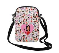 Borsa a tracolla con cerniera a tema cartone animato, regalo per figlie, Va bene Cr Regno Unito, 0