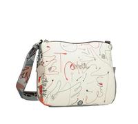 Anekke Mini tracolla con tasca anima, compatta e funzionale, tasche anteriori e posteriori, dimensioni: 12 x 19 x 5 cm, accessori piccoli, Vari
