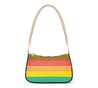 Borsa a tracolla con cerniera Hobo Progress Pride Flag Rainbow Colours Designer Borse da donna con tracolla a catena