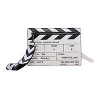 Borsa a tracolla con cinturino da polso e busta da ciak del film(White)