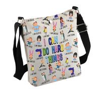 Borsa a tracolla con citazione di Burgers TV Show I Can Do Hard Things per gli amanti dei programmi TV, Do Hard Bag