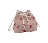 Borsa a tracolla con design unico a fragola, in velluto a coste, adatta per lo shopping e gli incontri sociali, borsa alla moda da donna, A, One Size