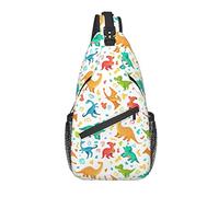 Borsa a tracolla con dinosauro divertente Zaino Dino per l'esterno
