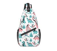 Borsa a tracolla con dinosauro divertente Zaino Dino per l'esterno