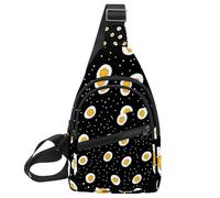 Borsa a tracolla con diversi tipi di pane allo zenzero, zaino a tracolla da viaggio, escursionismo, borsa a tracolla per borse da donna e uomo, Multicolore 06, 11.8x7x1.5in/30x18x4cm