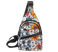 Borsa a tracolla con diversi tipi di pane allo zenzero, zaino a tracolla da viaggio, escursionismo, borsa a tracolla per borse da donna e uomo, Multicolore 08, 11.8x7x1.5in/30x18x4cm