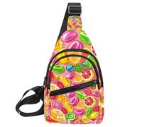 Borsa a tracolla con diversi tipi di pane allo zenzero, zaino a tracolla da viaggio, escursionismo, borsa a tracolla per borse da donna e uomo, Multicolore 14., 11.8x7x1.5in/30x18x4cm