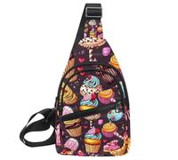 Borsa a tracolla con diversi tipi di pane allo zenzero, zaino a tracolla da viaggio, escursionismo, borsa a tracolla per borse da donna e uomo, Multicolore 15., 11.8x7x1.5in/30x18x4cm