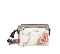 Anekke Tracolla doppio scomparto anima - pratico e funzionale | scomparti indipendenti e tasca posteriore | Dimensioni: 24 x 16 x 8 cm - Accessori donna, Vari