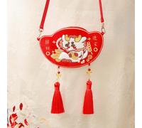 Borsa a tracolla con drago ricamato cinese per le feste della festa di