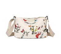 Borsa a tracolla con elementi decorativi multistrato borsa a tracolla casual borsa a tracolla da donna per tutti i giorni, Beige, 11*8.27*3.15in