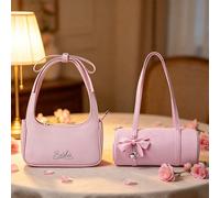 Borsa a tracolla con fiocco e cilindro della serie Lady Barbie, design stile principessa dolce, leggera e comoda da indossare, versatile e alla moda, ideale per studenti, giovani donne e fan di Barbie