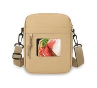 Borsa a tracolla con gamba di agnello e carne cruda, per cellulare, mini borsa a tracolla