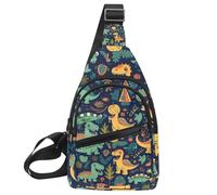 Borsa a tracolla con gufo sbarrato seduto immobile al chiaro di luna blu, zaino a tracolla zaino da viaggio escursionismo borsa da petto per borse borsa a tracolla donna uomo, Multicolore 08,