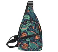 Borsa a tracolla con gufo sbarrato seduto immobile al chiaro di luna blu, zaino a tracolla zaino da viaggio escursionismo borsa da petto per borse borsa a tracolla donna uomo, Multicolore 09,