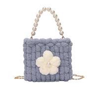 Borsa A Tracolla Con In Soffio Color Crema Lavorato A Maglia Morbida Come Nuvola Borse A Leggere E Amichevoli Da A In Filato Morbido Da Donna