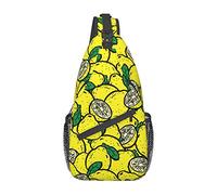 Borsa a tracolla con mappa del mondo giallo limone, borsa a tracolla sul petto con imbracatura da uomo e da donna, utilizzata per il tempo libero e i viaggi