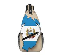 Borsa a tracolla con mappa della bandiera dell'Uruguay, borsa a tracolla, tracolla in vita, marsupio da uomo e donna