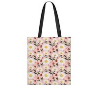 Borsa a tracolla con margherite e coccinelle floreali per donne e uomini