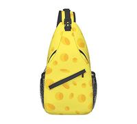 Borsa a tracolla con motivo a formaggio giallo Zaino da escursionismo Zaino a tracolla a tracolla Zaino da viaggio per uomo Donna