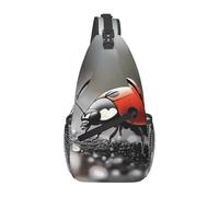 Borsa a tracolla con motivo coccinella rossa, borsa a tracolla, borsa a tracolla, borsa a tracolla, zaino da viaggio, escursionismo, per donne e uomini, nero, taglia unica, Nero, One Size