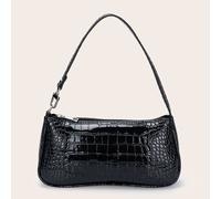 Borsa A Tracolla Con Motivo Coccodrillo Minimalista, Borsa Alla Moda Baguette Adatta Per Donne Che Si Abbinano A Tutti Gli Stiliper Essere Portata Sotto Il Braccio, Impermeabile, Leggera, Ideale Per L