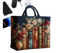 Borsa a tracolla con motivo floreale, borsa per la spesa estetica, riutilizzabile, per viaggi, shopping, lavoro o scuola, per donne e ragazze, amanti dei libri o gite nel fine settimana, bagagli