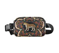Borsa a tracolla con motivo mandala bohémien, con motivo leopardato, colorata, elegante, per uomini e donne, piccola borsa a tracolla con tracolla regolabile, per viaggi, vacanze, corsa