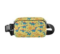 Borsa a tracolla con motivo uova di Pasqua, per donne, uomini, adolescenti, per viaggi, vacanze, corsa, Paradiso dei dinosaur, 1 Size