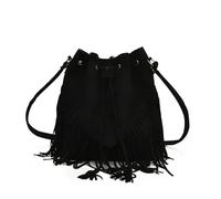 Borsa a tracolla con nappa, grande capacità, versatile Per chi viaggia e ama il tempo libero(Black)