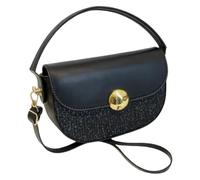 Borsa a tracolla con paillettes in PU per donna | Borsa di design stile borsa da sella con tasche organizzate per lavoro, shopping e viaggi