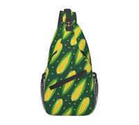 Borsa a tracolla con pannocchie e mais giallo, borsa da viaggio, zaino da trekking unisex
