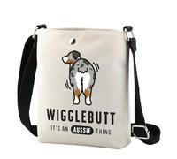 Borsa a tracolla con pastore australiano per gli amanti australiani di Red Merle Aussie Owner Funny Wiggles It's an Aussie Thing, Wigglebutt Cr Regno Unito, 0