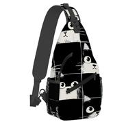 Borsa a tracolla con piccolo animale domestico, tipo gatto, per uomo e donna, leggera, a tracolla, antifurto, con tracolla regolabile, ideale per sport all'aria aperta, escursionismo e viaggi.